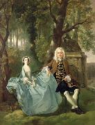 Thomas Gainsborough Portrait of Mr and Mrs Carter of Bullingdon House oil painting on canvas